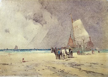 Winterstrand-Szene